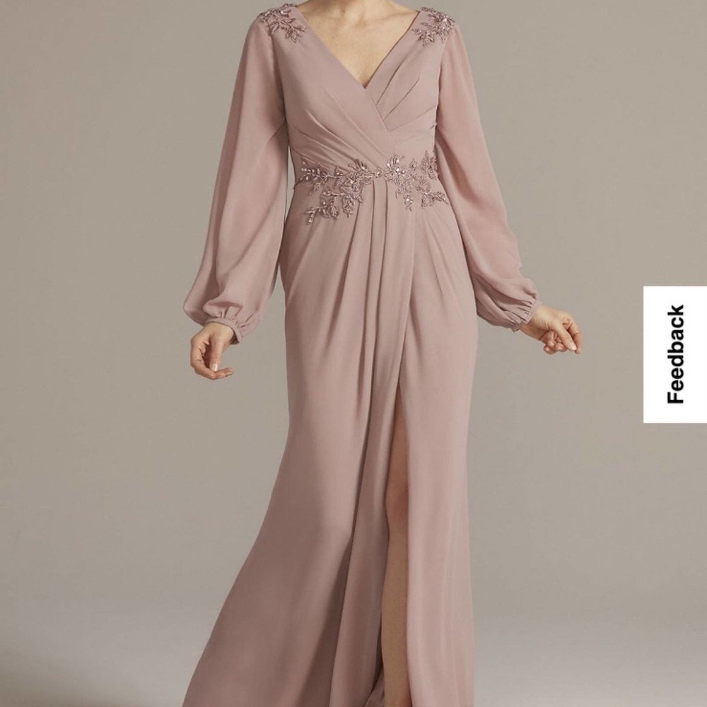 Oleg Cassini Embellished Chiffon Gown 6